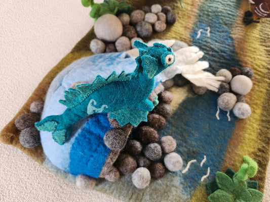 Taniwha - Felted Wool Toy