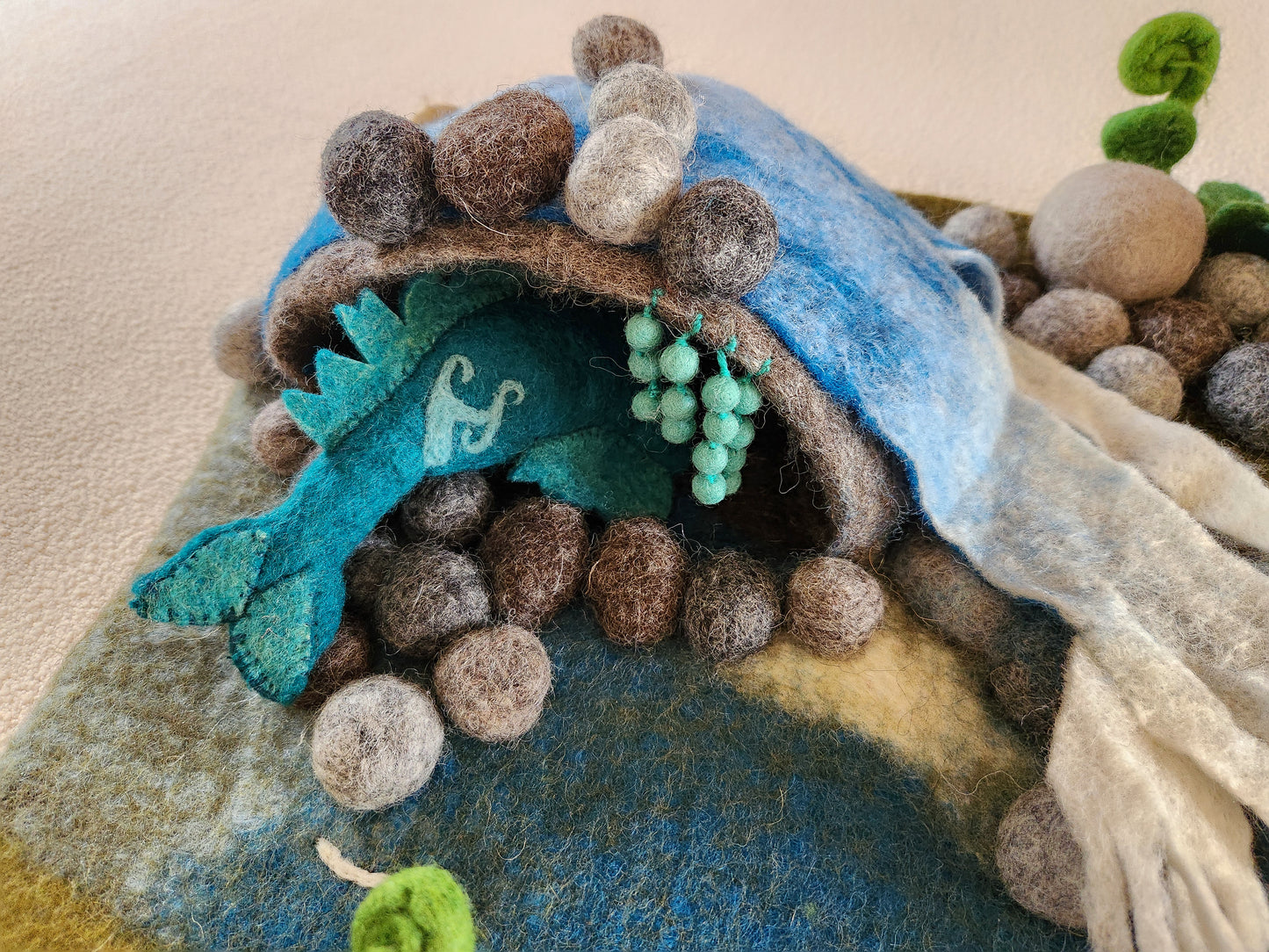 Taniwha - Felted Wool Toy