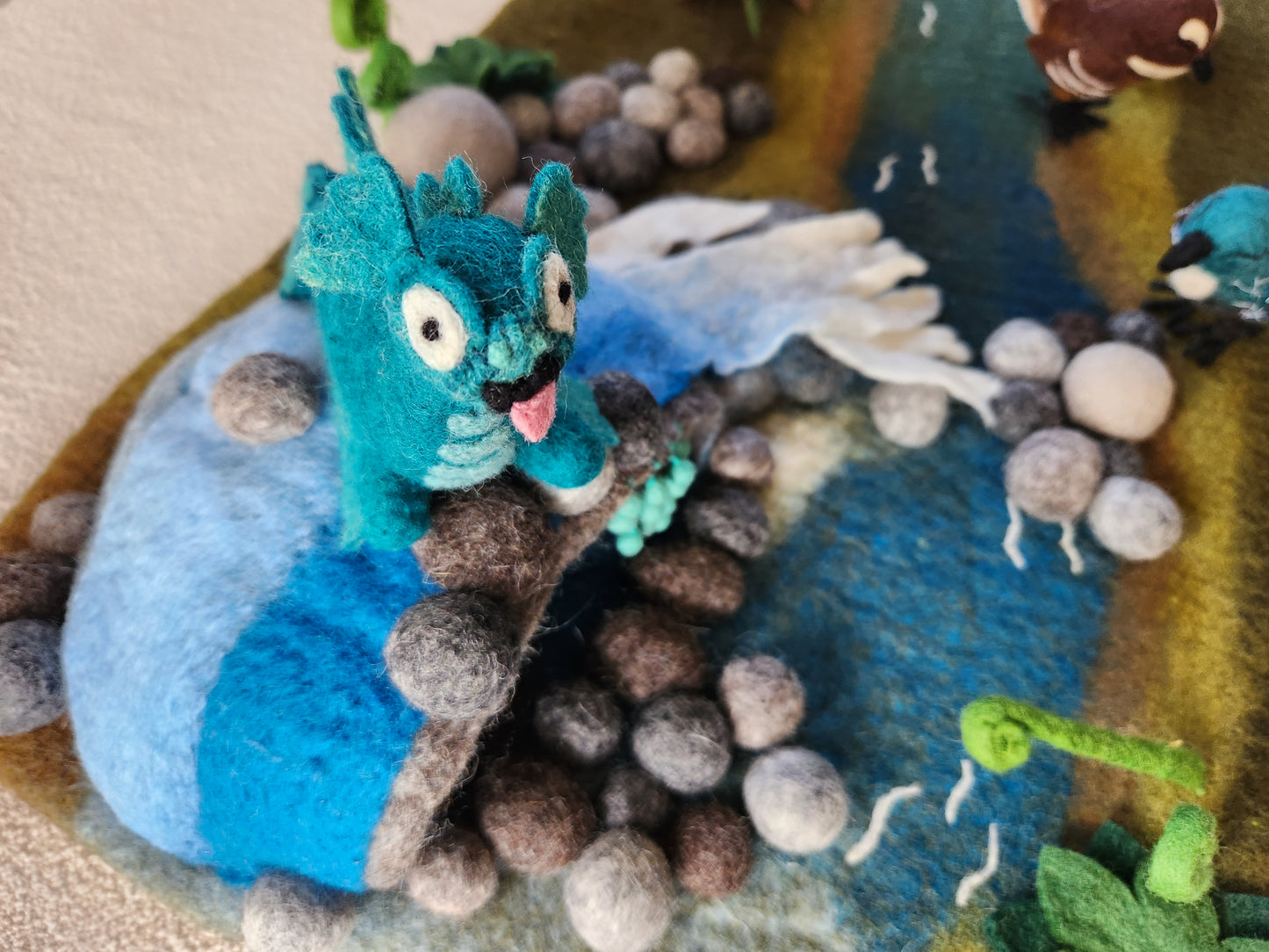 Taniwha - Felted Wool Toy