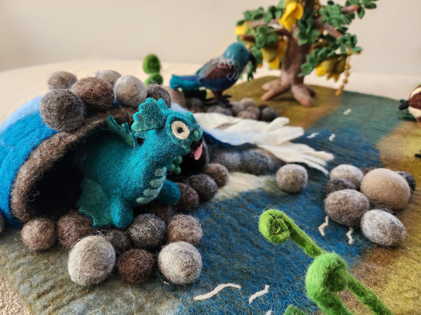Taniwha - Felted Wool Toy