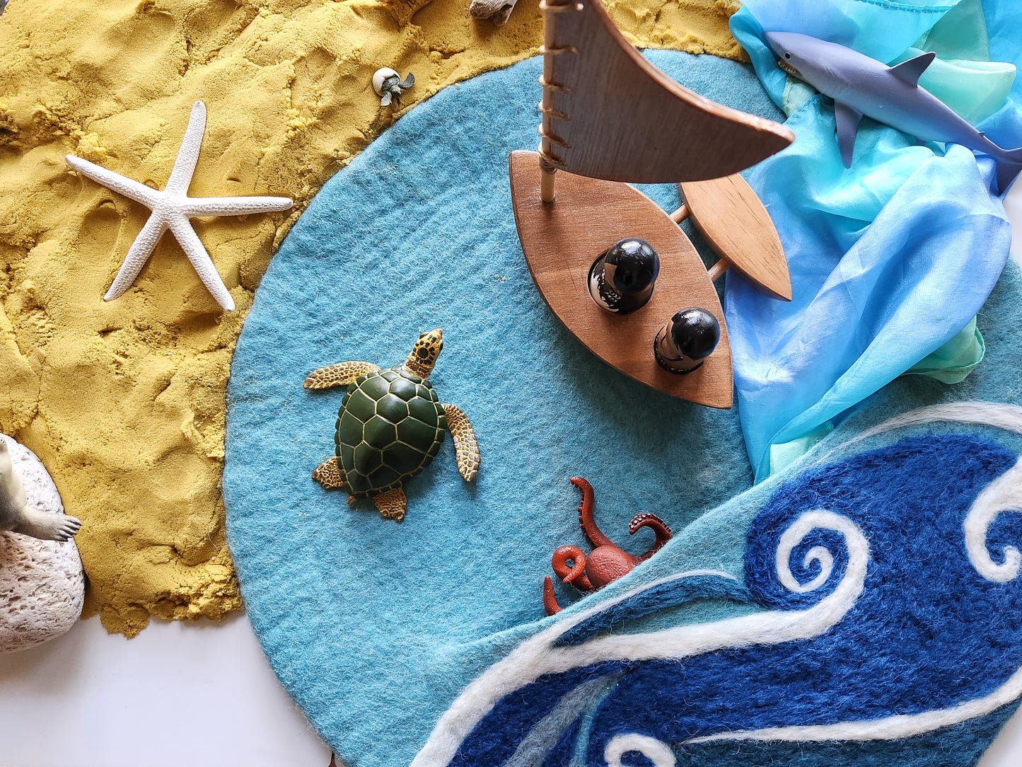Tales of the Tide - Wool Felt Ocean Storytelling Playscape
