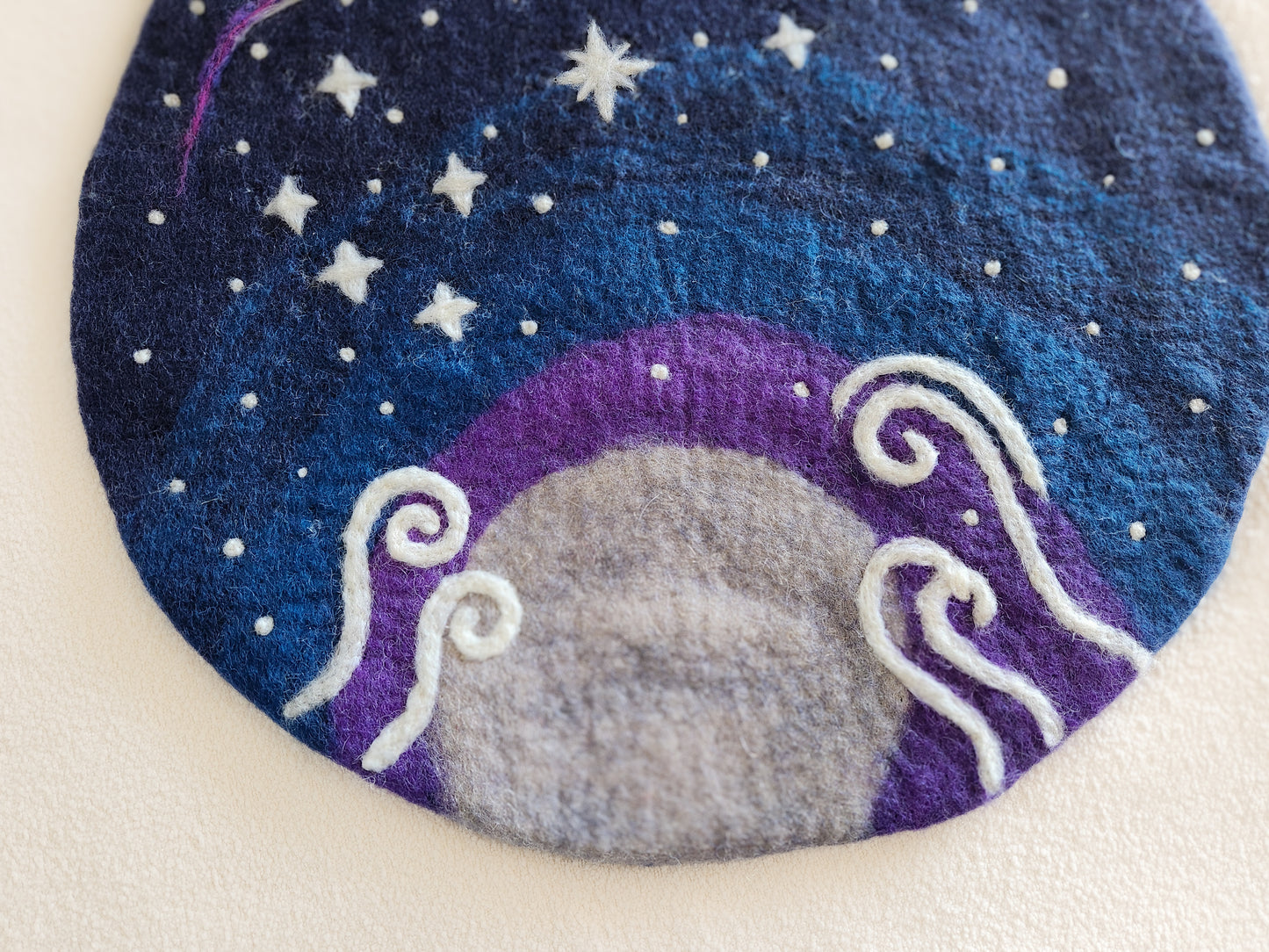 A Map of Dreams and Stars - Wool Felt Stars & Moon Storytelling Playscape