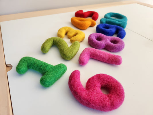 FELTED NUMBERS SET 1-10