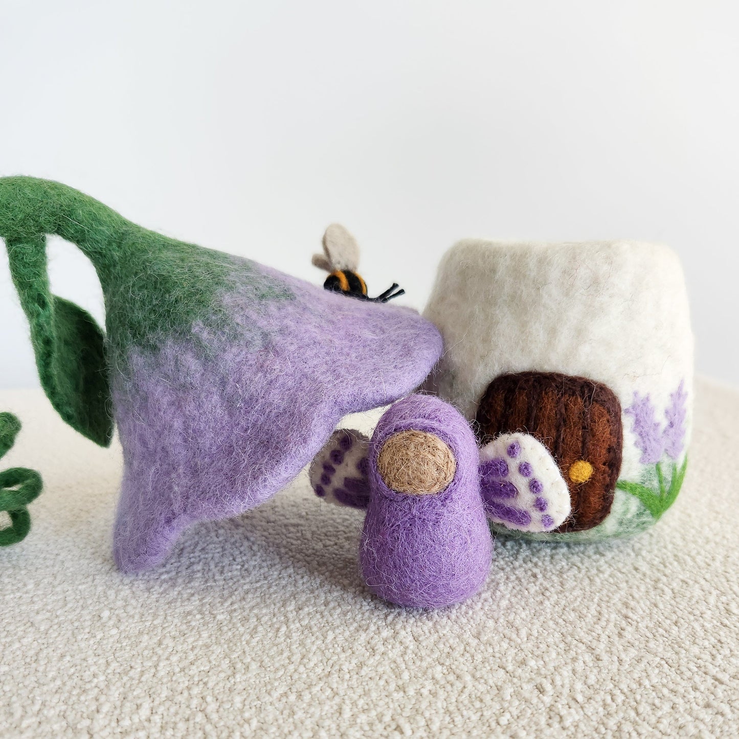 PURPLE BELLFLOWER BUNGALOW AND PURPLE FAIRY BABY