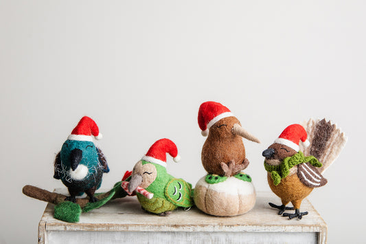 A Christmas Collection with Heart - Kids in Need Felted Wool Decoration Set