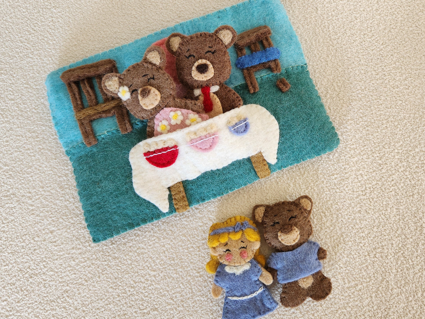 Goldilocks & The Three Bears - Finger Puppet Set