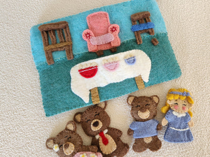 Goldilocks & The Three Bears - Finger Puppet Set