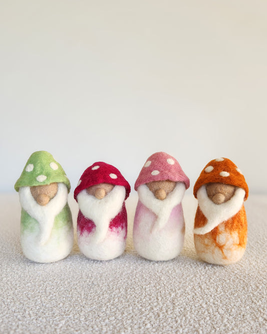 Mushroom Munchkins - Felt Gnome Friends