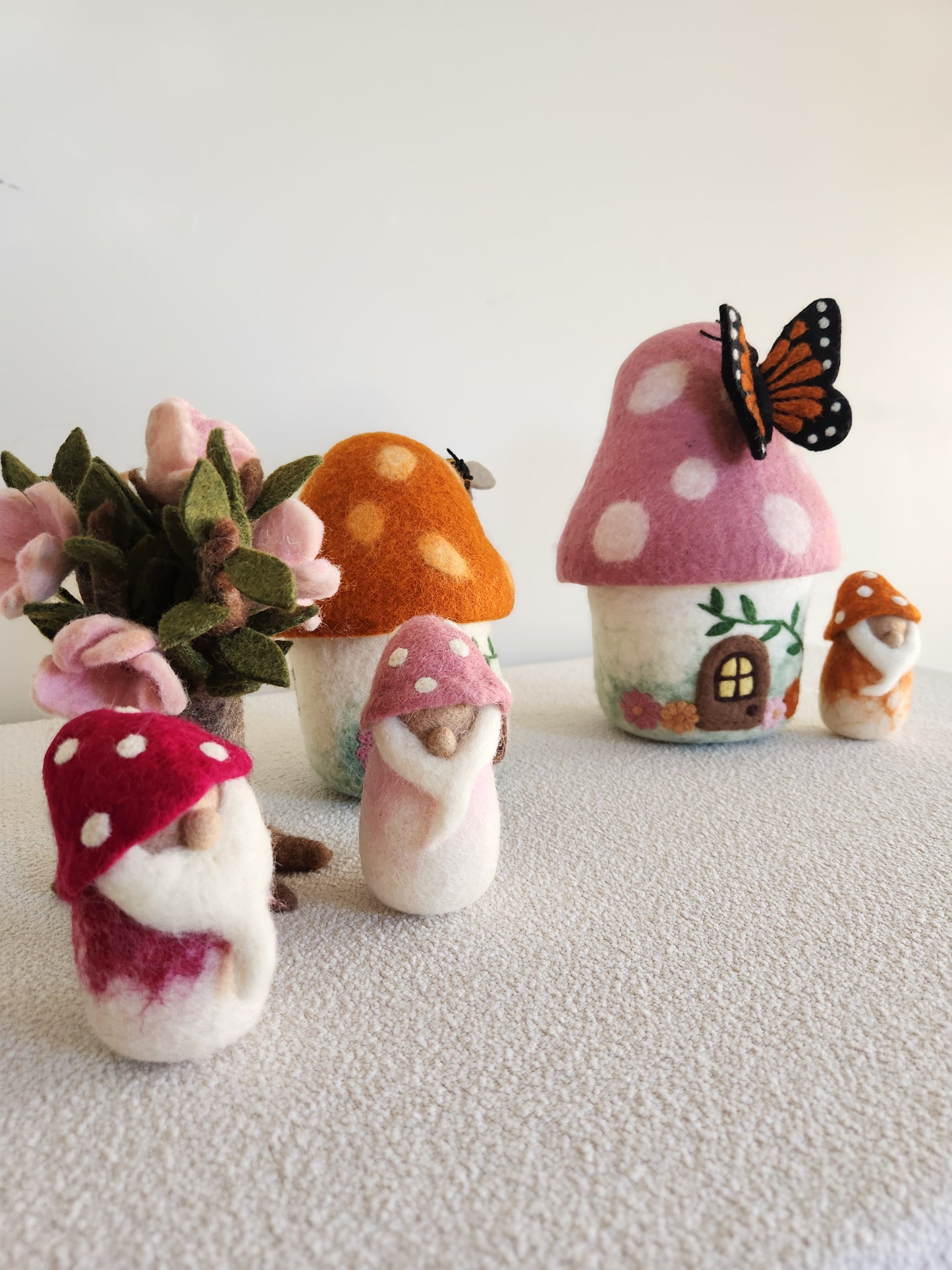 Mushroom Munchkins - Felt Gnome Friends