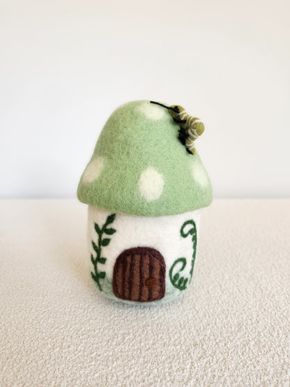 Nibblefern Nook - Felted Gnome Home