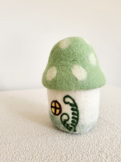 Nibblefern Nook - Felted Gnome Home