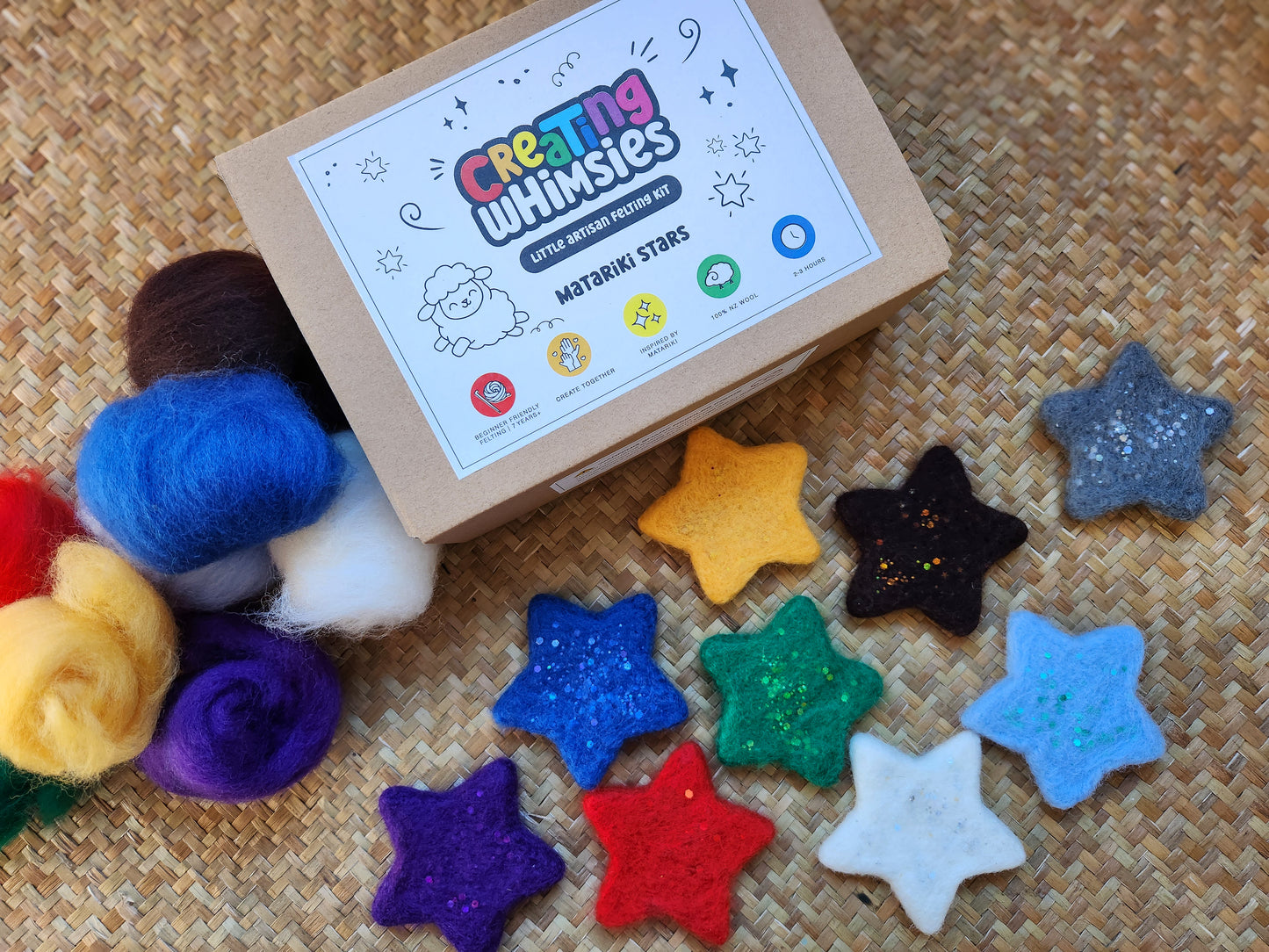 Matariki Stars - Little Artisan Felting Kit