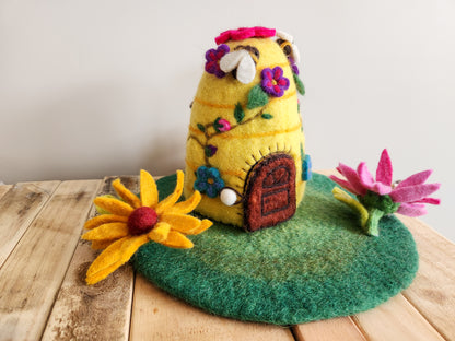 BEEHIVE FELT FAIRY HOUSE 