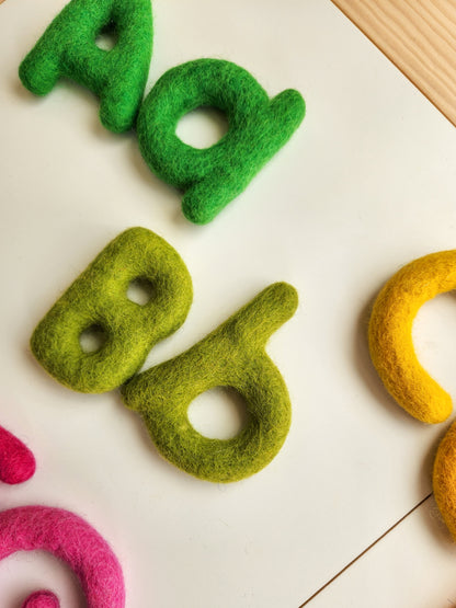 FELTED ALPHABET SETS UPPER AND LOWERCASE