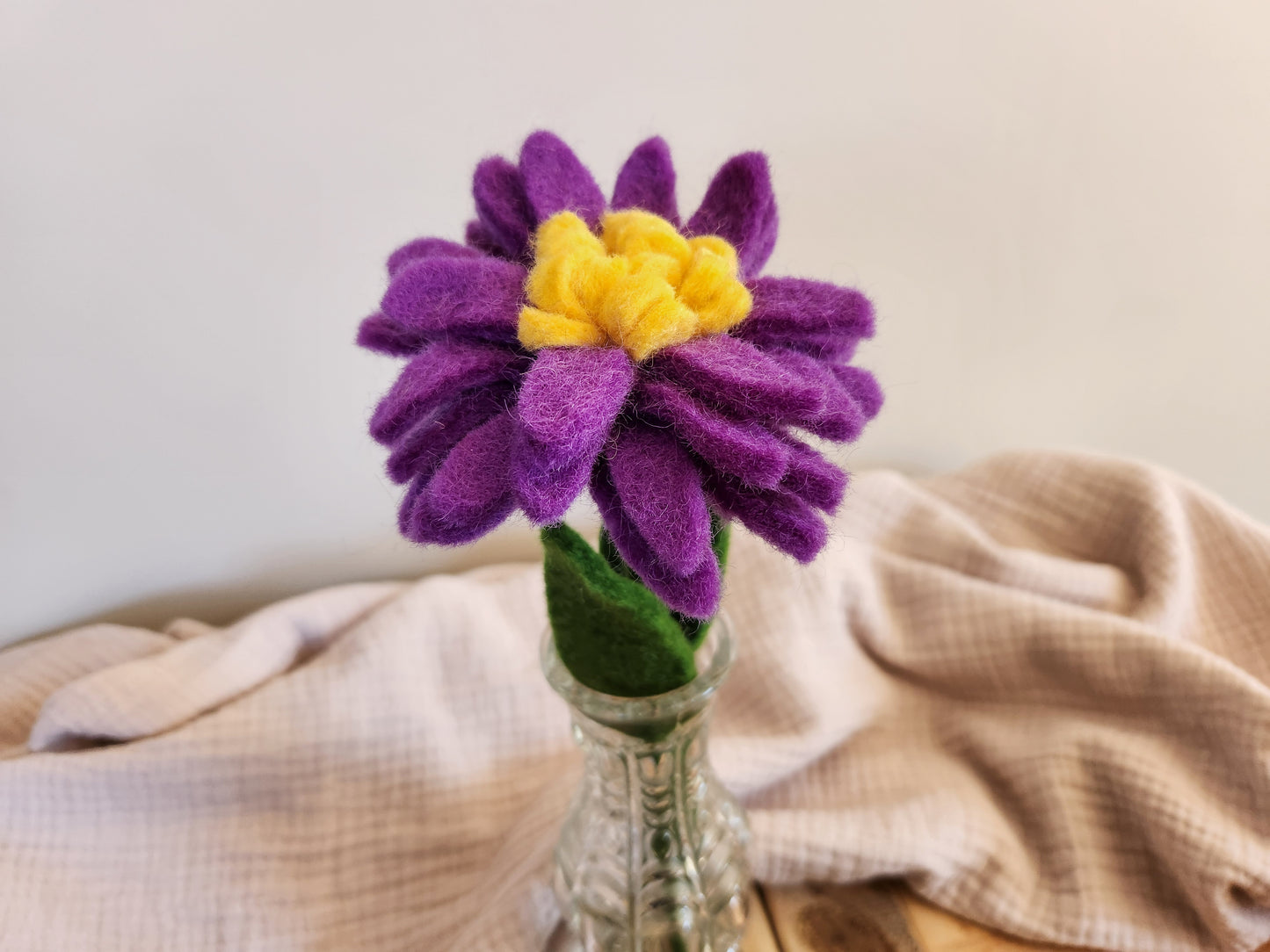 FELT FLOWERS - ASTER PURPLE