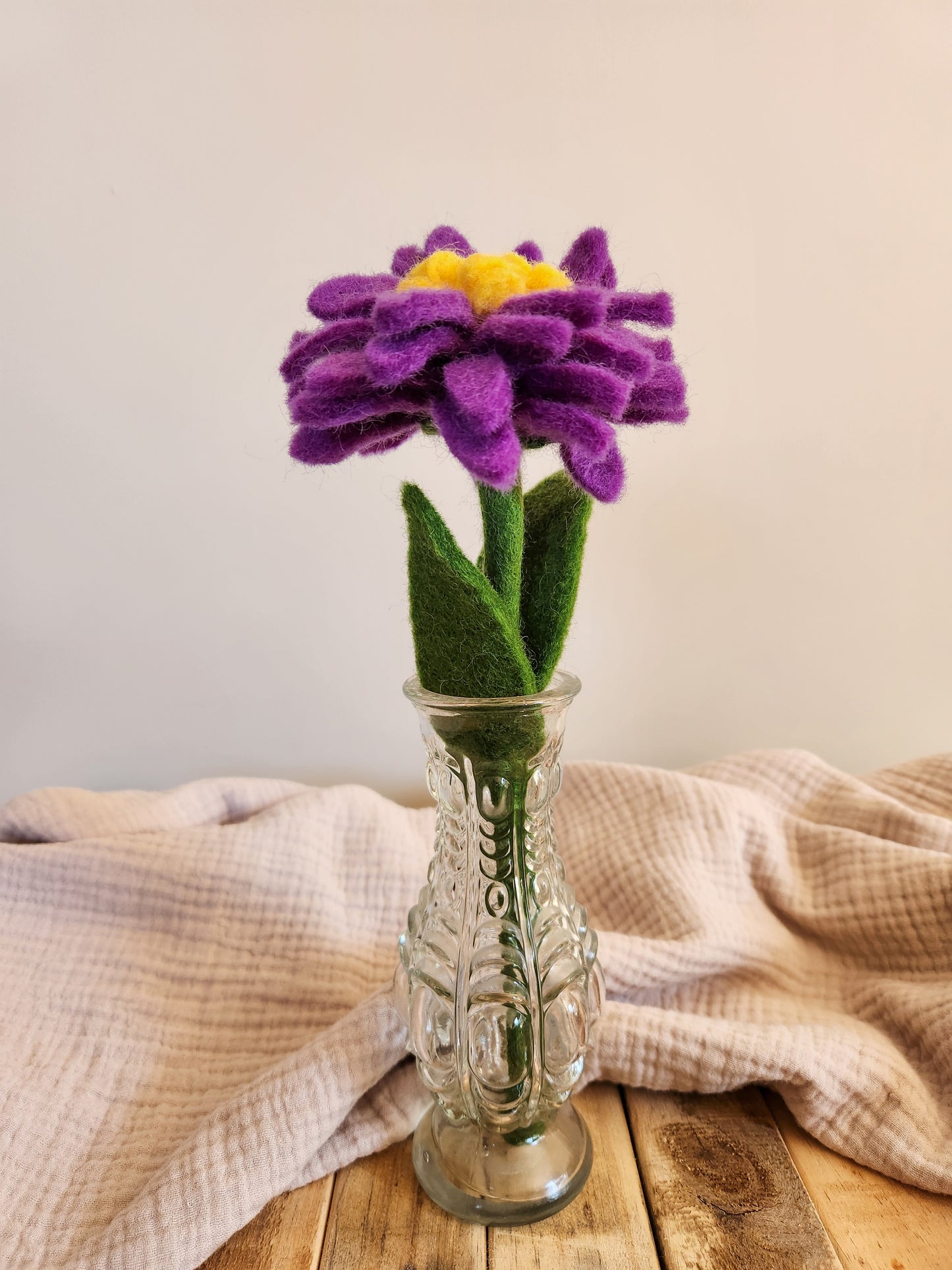 FELT FLOWERS - ASTER PURPLE