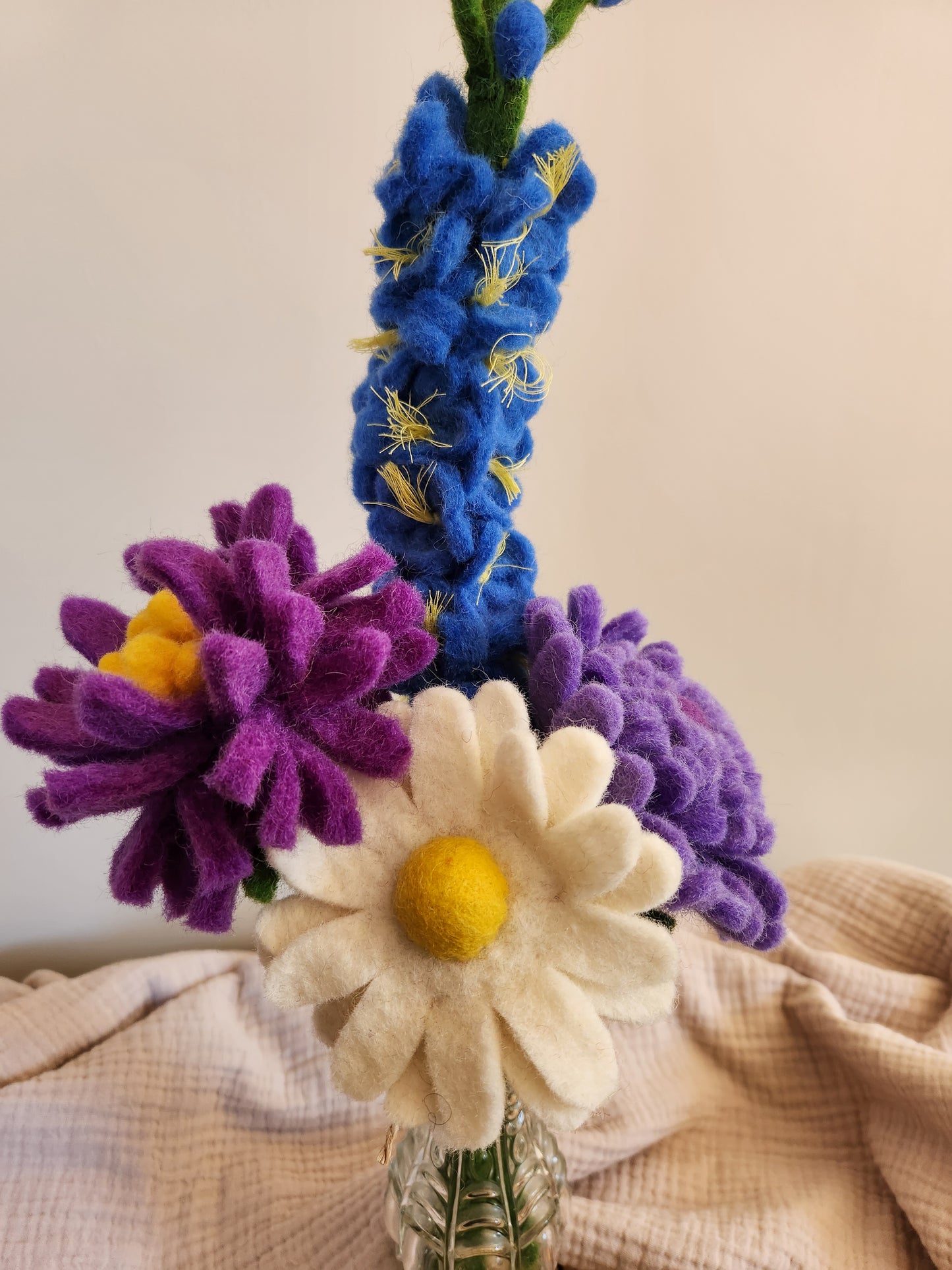 FELT FLOWERS - CHRYSANTHEMUM - MIX OF FLOWERS