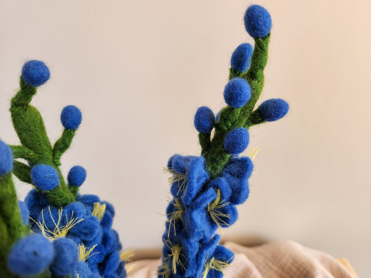 FELT FLOWERS - DELPHINIUM BLUE