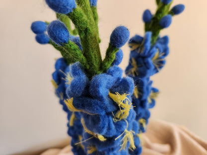 FELT FLOWERS - DELPHINIUM BLUE