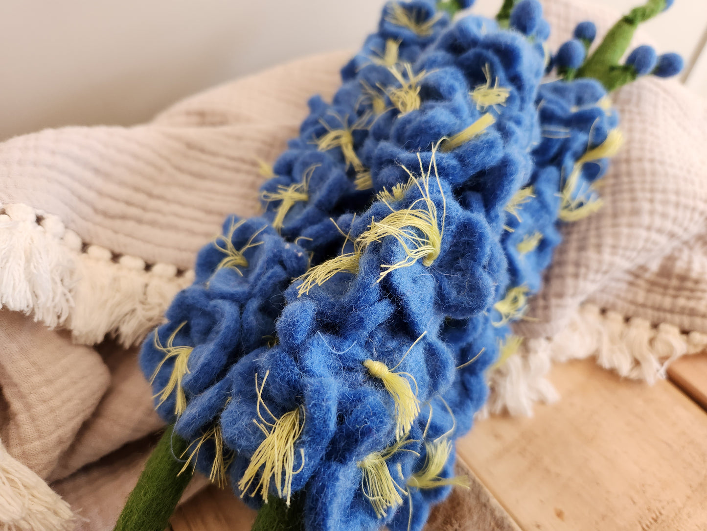 FELT FLOWERS - DELPHINIUM BLUE