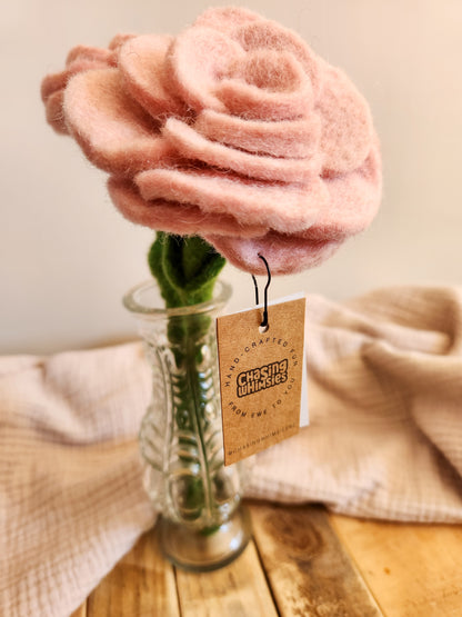 FELT FLOWERS - ROSE PINK