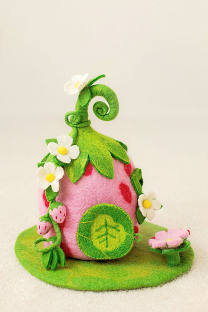 PINEBERRY PALACE FELT FAIRY HOUSE - TOY FRONT VIEW