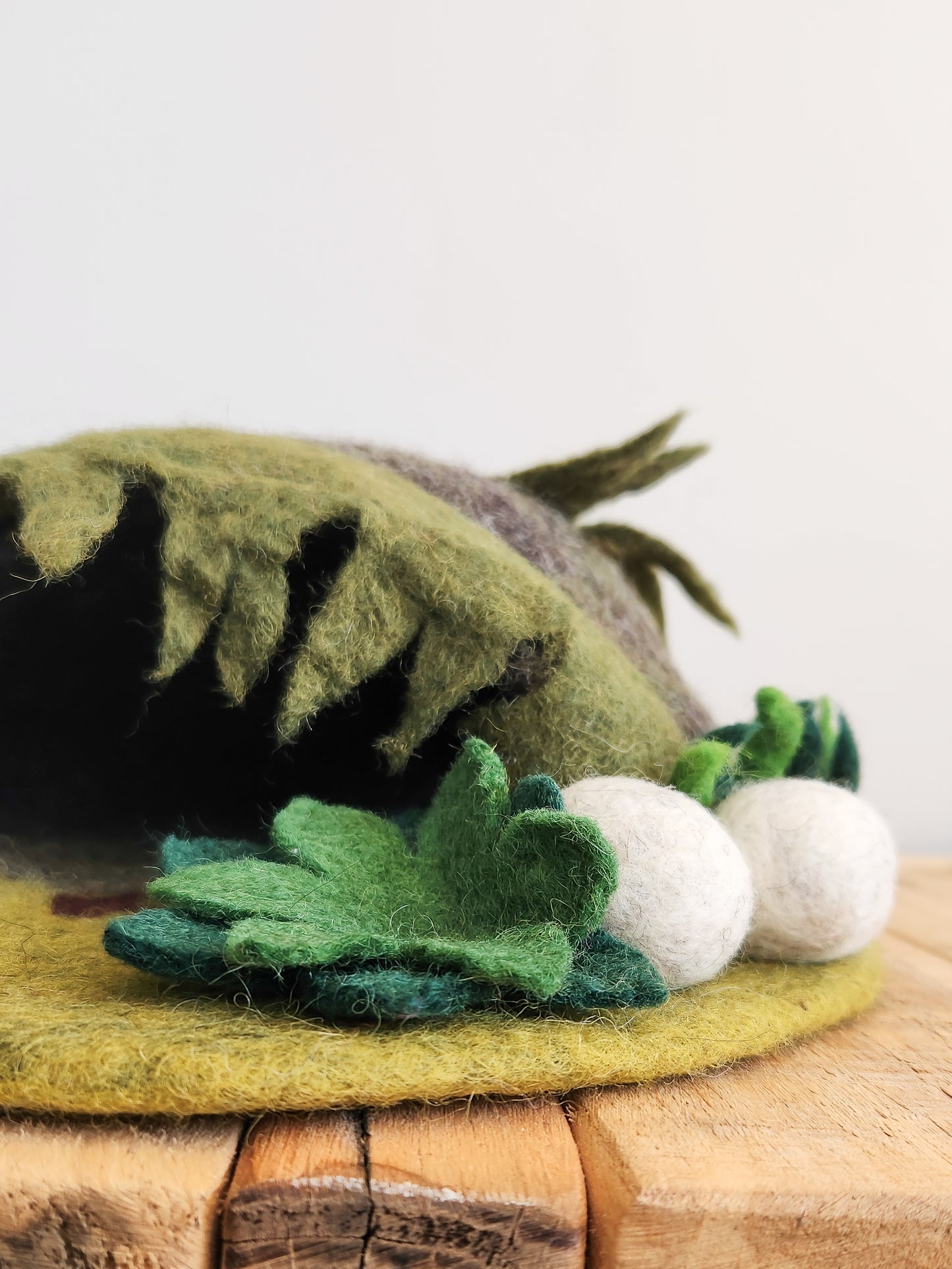 FELTED DINOSAUR CAVE